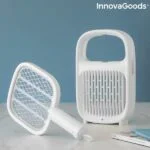 2 v 1 polnljiva svetilka za odganjanje komarjev in loparček za ubijanje insektov Swateck InnovaGoods