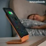 Brezžični polnilnik v imitaciji lesa s stojalom Qistan InnovaGoods