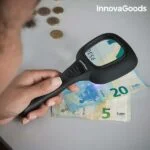 Lupa Magiolet InnovaGoods z LED- in UV-svetlobo, 3-kratna povečava