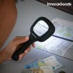 Lupa Magiolet InnovaGoods z LED- in UV-svetlobo, 3-kratna povečava