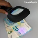 Lupa Magiolet InnovaGoods z LED- in UV-svetlobo, 3-kratna povečava