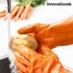 Rokavice za Čiščenje in Lupljenje Sadja ter Zelenjave Gloveg InnovaGoods