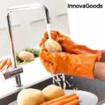 Rokavice za Čiščenje in Lupljenje Sadja ter Zelenjave Gloveg InnovaGoods