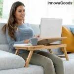 Zložljiva stranska miza iz bambusa Lapwood InnovaGoods