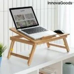 Zložljiva stranska miza iz bambusa Lapwood InnovaGoods