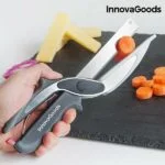 Škarjast Nož z Vgrajeno Mini Rezalno Desko Scible InnovaGoods