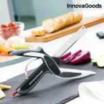 Škarjast Nož z Vgrajeno Mini Rezalno Desko Scible InnovaGoods