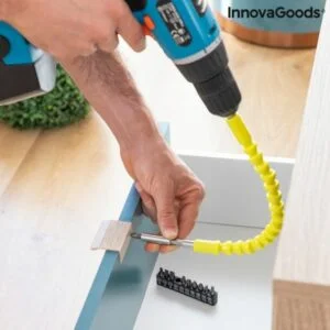 Magnetni prilagodljivi podaljšek za izvijač z dodatki Drillex InnovaGoods