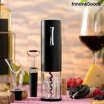 Električni akumulatorski odpirač z dodatki za vino Corklux InnovaGoods