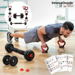 6-v-1 nastavljiv komplet uteži z vodnikom za vadbo Sixfit InnovaGoods