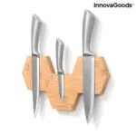 Magnetna samolepilna bambusova držala Magbu InnovaGoods Paket 3 enot