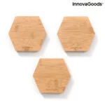Magnetna samolepilna bambusova držala Magbu InnovaGoods Paket 3 enot