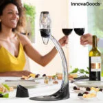 Profesionalni prezračevalnik vina s stojalom za stolp in podstavkom proti kapljanju Winair InnovaGoods