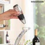 Profesionalni prezračevalnik vina s stojalom za stolp in podstavkom proti kapljanju Winair InnovaGoods