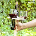 Zložljiva in prenosna vinska mizica za zunanjo uporabo Winnek InnovaGoods