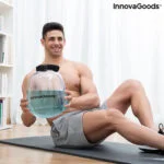 Zvonast utežni balon za polnjenje z vodo za fitnes trening in z vodnikom za vadbo Fibell InnovaGoods