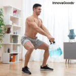 Zvonast utežni balon za polnjenje z vodo za fitnes trening in z vodnikom za vadbo Fibell InnovaGoods
