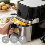 Cvrtnik brez Olja InnovaGoods Fryinn View 6500 Črna Nerjaveče jeklo 1700 W 6,5 L