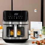 Cvrtnik brez Olja InnovaGoods Fryinn View 6500 Črna Nerjaveče jeklo 1700 W 6,5 L