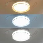 Stropni ventilator z LED lučjo in 4 zložljivimi lopaticami Blalefan InnovaGoods Bela 72 W