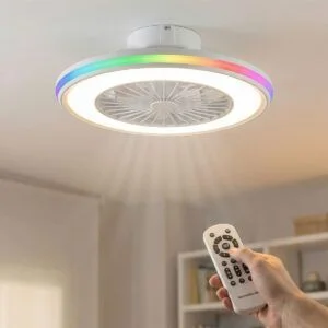 Stropni ventilator z RGB LED osvetlitvijo