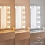 Toaletno ogledalo z LED osvetlitvijo Hollywood Glarisse InnovaGoods, 12 žarnic