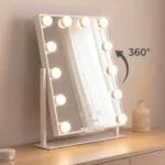 Toaletno ogledalo z LED osvetlitvijo Hollywood Glarisse InnovaGoods, 12 žarnic