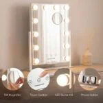 Toaletno ogledalo z LED osvetlitvijo Hollywood Glarisse InnovaGoods, 12 žarnic