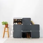 Modularno stojalo za čevlje InnovaGoods, sivo, za 36 parov
