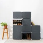 Modularno stojalo za čevlje InnovaGoods, sivo, za 36 parov