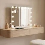 Toaletno ogledalo z LED osvetlitvijo Hollywood Glimma Deluxe InnovaGoods, 15 žarnic