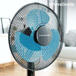 Namizni Ventilator InnovaGoods Ø 30 cm 35W Črna Modra