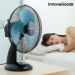 Namizni Ventilator InnovaGoods Ø 30 cm 35W Črna Modra