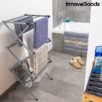 Zložljivo in raztegljivo kovinsko stojalo za sušenje perila s 3 višinami Cloxy InnovaGoods