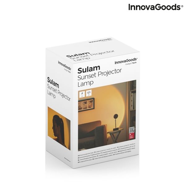 Svetilka/projektor - sončni zahod Sulam InnovaGoods