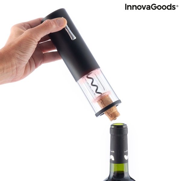 Električni akumulatorski odpirač z dodatki za vino Corklux InnovaGoods