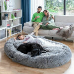 Antistresna postelja za hišne ljubljenčke za ljudi Cloft InnovaGoods XXL Grey