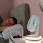 Namizni ventilator za polnjenje z LED lučjo FanLed InnovaGoods Ø6