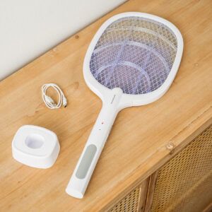 2 v 1 akumulatorski lopar za ubijanje insektov z UV svetlobo Elecfly InnovaGoods